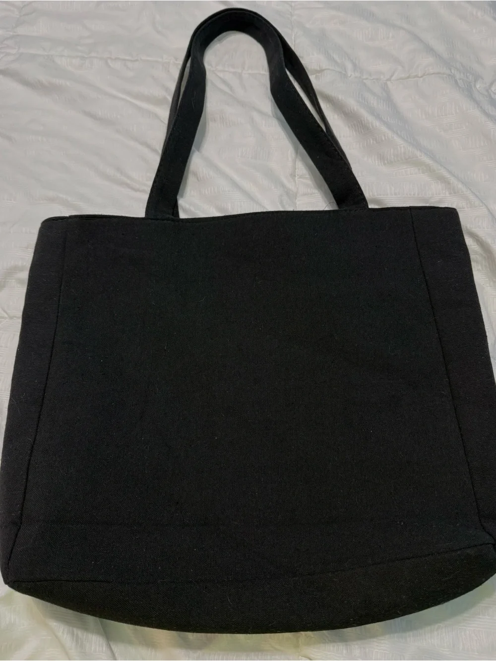 Purple Floral Embroidered Tote Bag - Women
